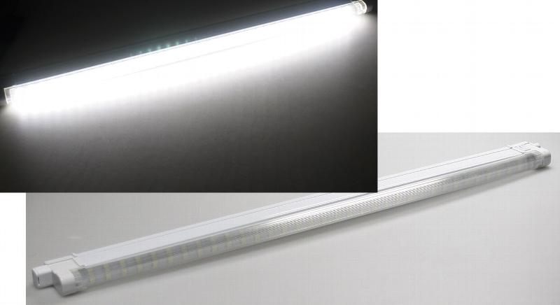 Reglette + tube a leds type t5 230v  8w 540 lumens 6500°k blanc froid 604 x 42 x 18 mm