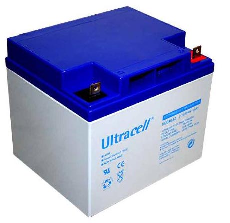 Batterie gel cycle long spécial solaire 12v 40a 197 x 165 x 171mm