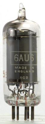 Tube electronique uch21 / uch71 triode - heptode 8 pins