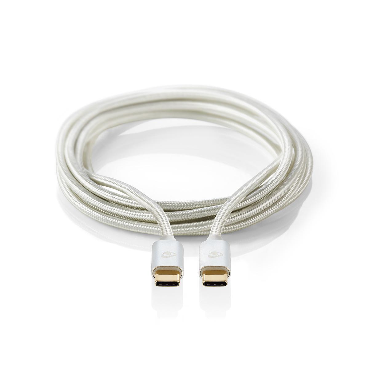Cable usb type-c mâle/ mâle hq charge ultra rapide max 100w 5a l=2.0m