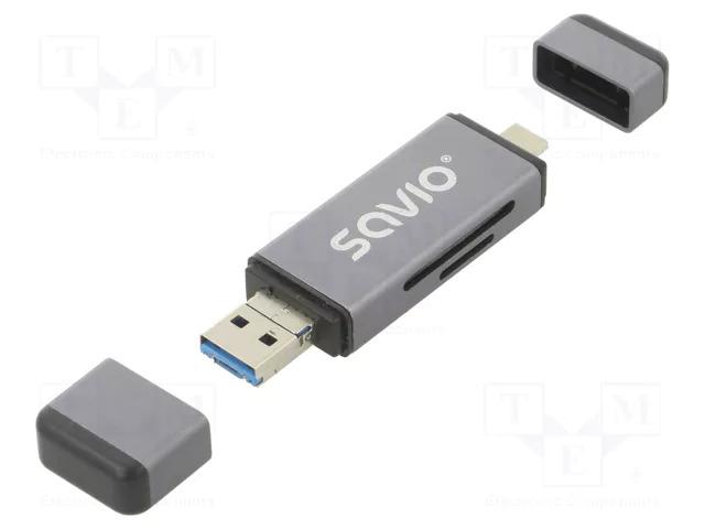 Lecteur de cartes mémoire via usb-c + usb-a / otg / usb 3.0 / 5gbps