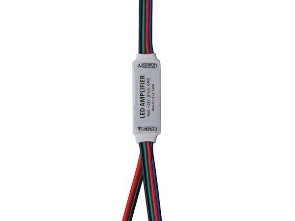 Mini amplificateur/répéteur rvb pour flexible a led