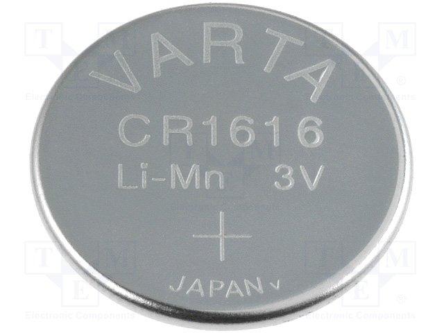 Pile bouton lithium 3.0v 55ma (16 x 1.6mm) varta emballage industriel 20 x pièces