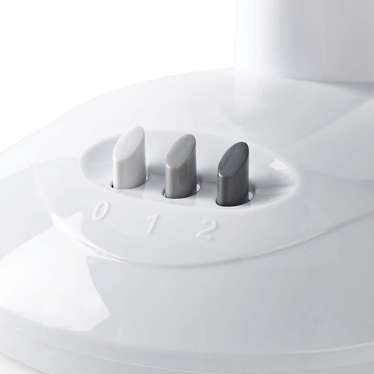 Ventilateur de table - diamètre : 23 cm | 22 w | oscillation | 2 vitesses | blanc