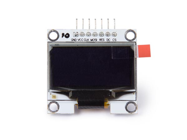 écran oled 1.3" pour arduino® (driver sh1106, spi)