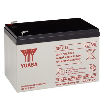 Batterie au plomb agm professionnelle 12v 12a 151x98x97.5mm  yuasa (np12-12)