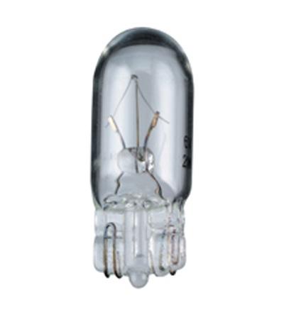 Lampe t3 1/4 culot mini wedge w2,1d x 9.5d (t10) 12v 1.2w 10x26.8mm