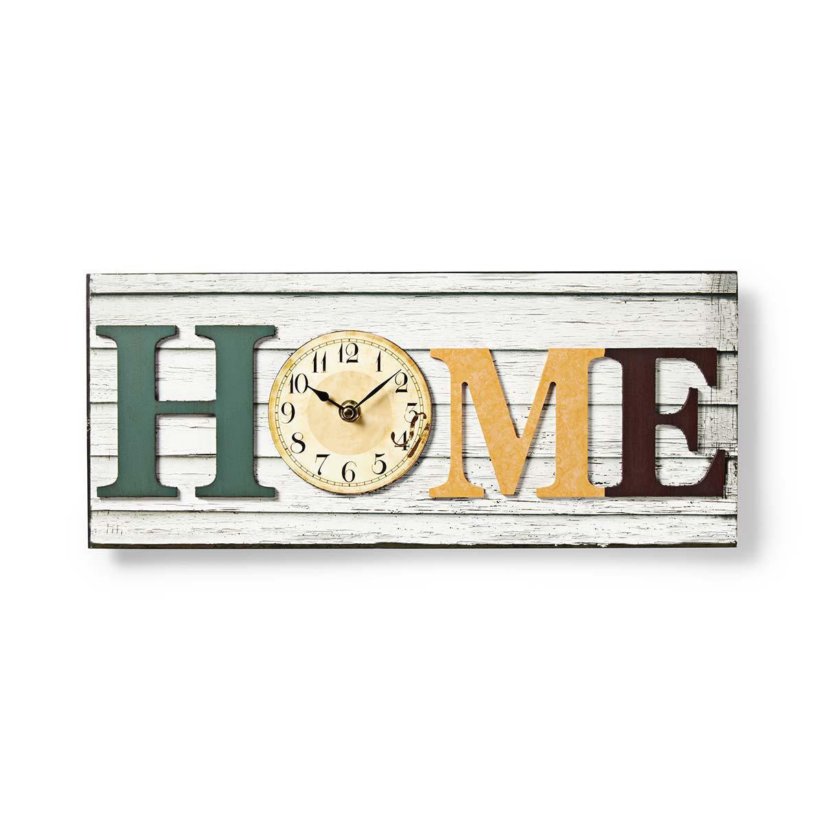 Horloge murale dans un cadre en bois | design « home