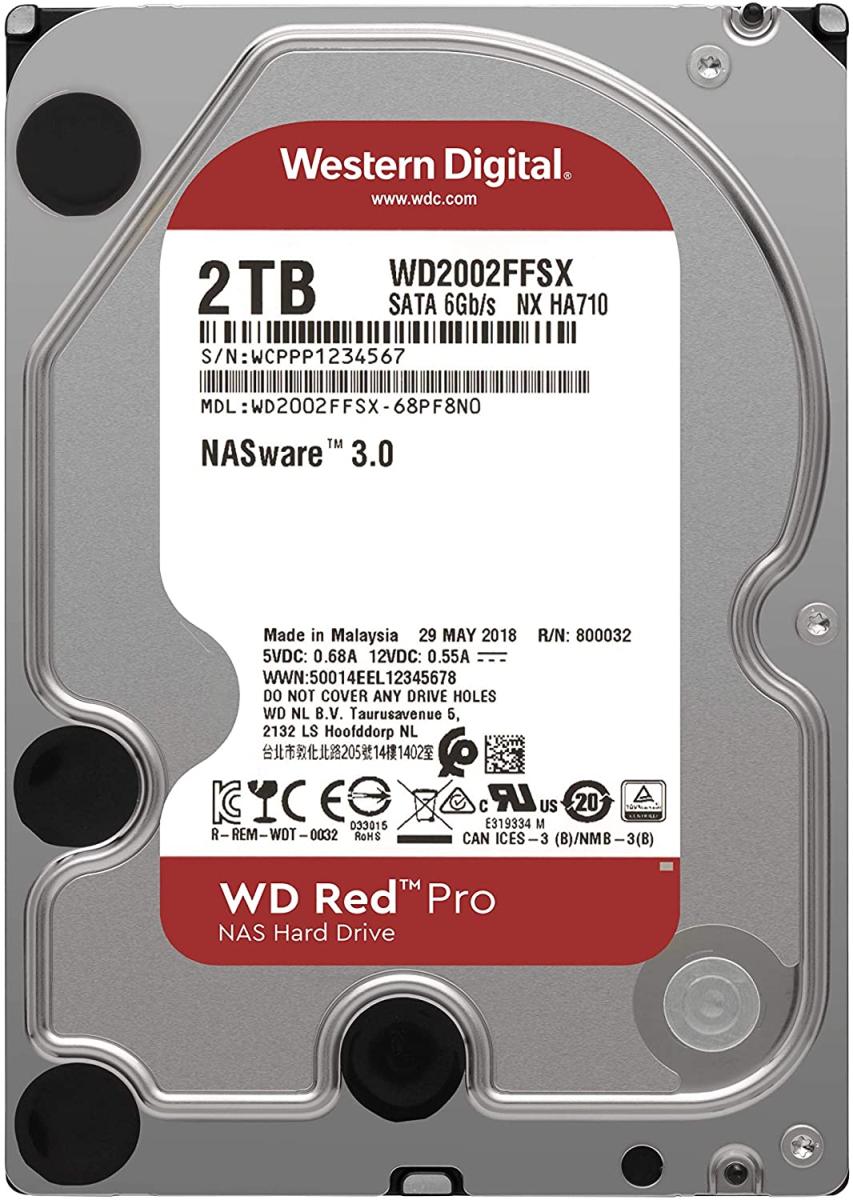 Disque dur western digital 2to / 3.5"/ sata / red